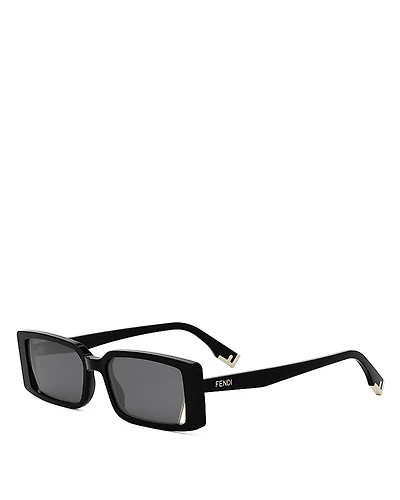 Fendi Way Rectangular Sunglasses, 53mm