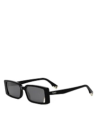 Fendi Way Rectangular Sunglasses, 53mm