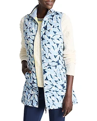 Nic+Zoe Winter Floral Reversible Quilted Vest