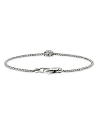 Sterling Silver JH Essentials Diamond Pavé Disc Chain Bracelet