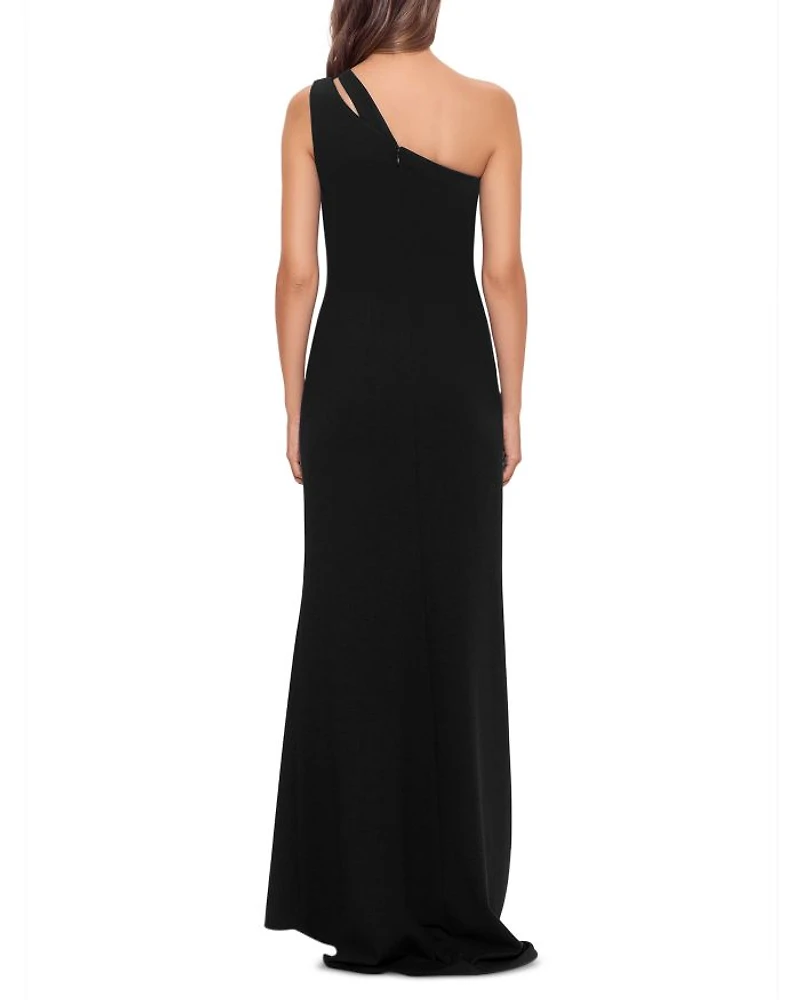 Cutout One Shoulder Gown - Exclusive