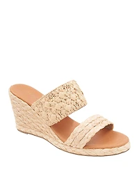 Andre Assous Women's Nolita Raffia Espadrille Wedge Sandals