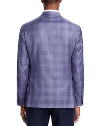 Tonal Plaid Regular Fit Sport Coat
