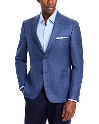 The Men's Store at Bloomingdale's Plaid Regular Fit Unstructured Sport Coat