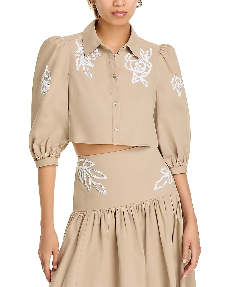 Cinq a Sept Trailing Peonies Tilda Blouse