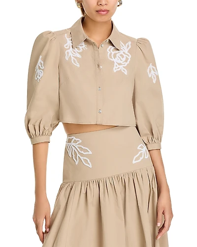 Cinq a Sept Trailing Peonies Tilda Blouse