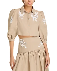 Cinq a Sept Trailing Peonies Tilda Blouse