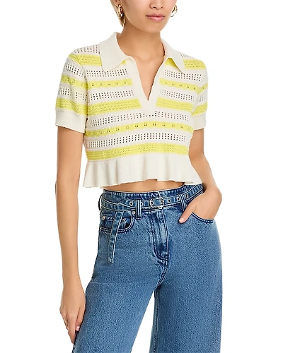 Cinq a Sept Elvire Knit Polo Sweater