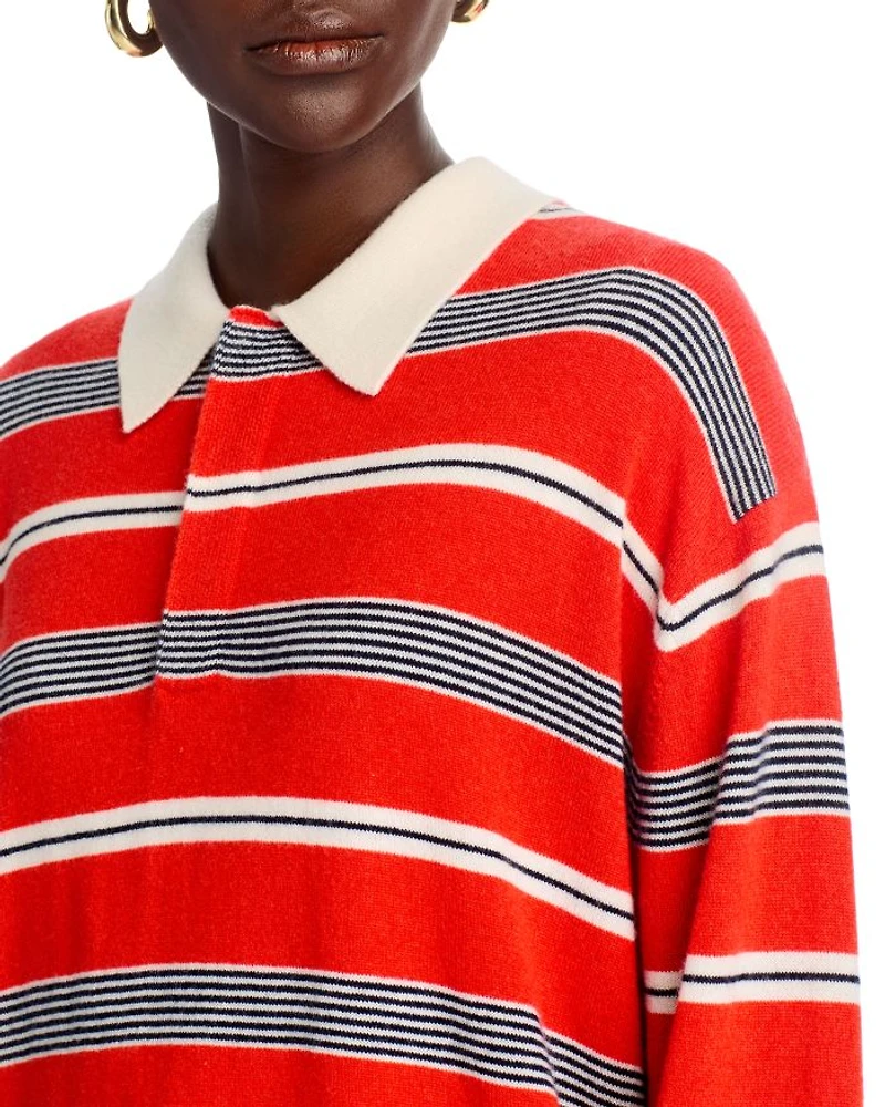 Cashmere Striped Rugby Shirt