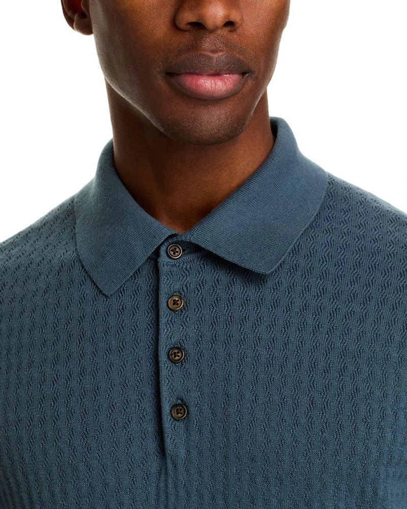 Pointelle Short Sleeve Sweater Polo - Exclusive
