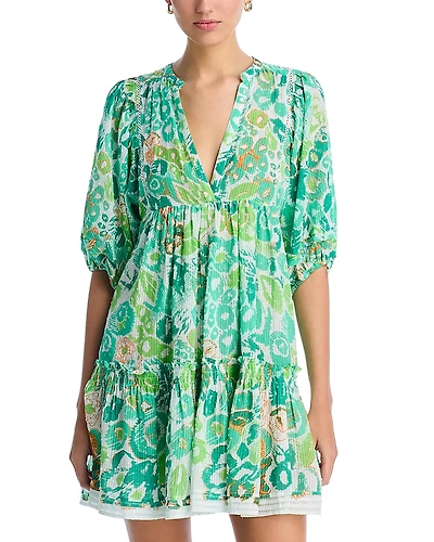 Poupette St. Barth Aria Empire Waist Mini Dress