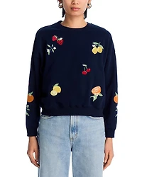 Fruit Embroidered Sweatshirt - Exclusive