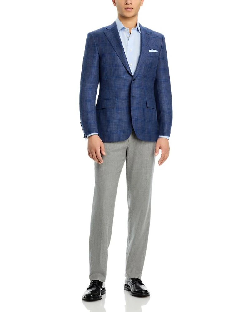 Siena Hopsack Plaid Regular Fit Sport Coat