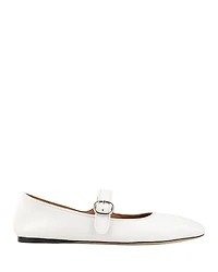 Women's Shiny Leather Ballet Flats
