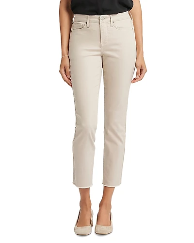 Nydj Sheri Frayed High Rise Ankle Skinny Jeans