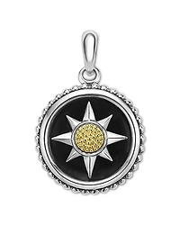 Lagos Men's 18K Yellow Gold & Sterling Silver Anthem Black Agate Starburst Amulet Pendant - Exclusive