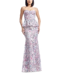 Dress the Population Scarlett Embellished Peplum Gown