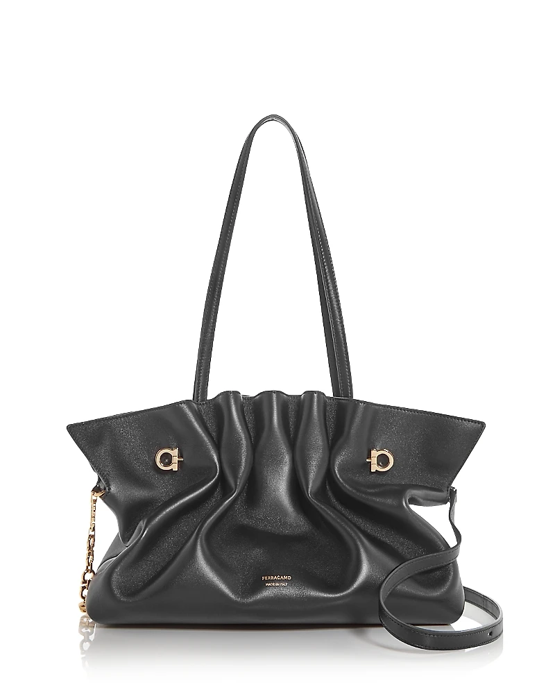 Ferragamo Soft Leather Shoulder Bag