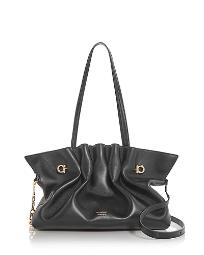 Ferragamo Soft Leather Shoulder Bag