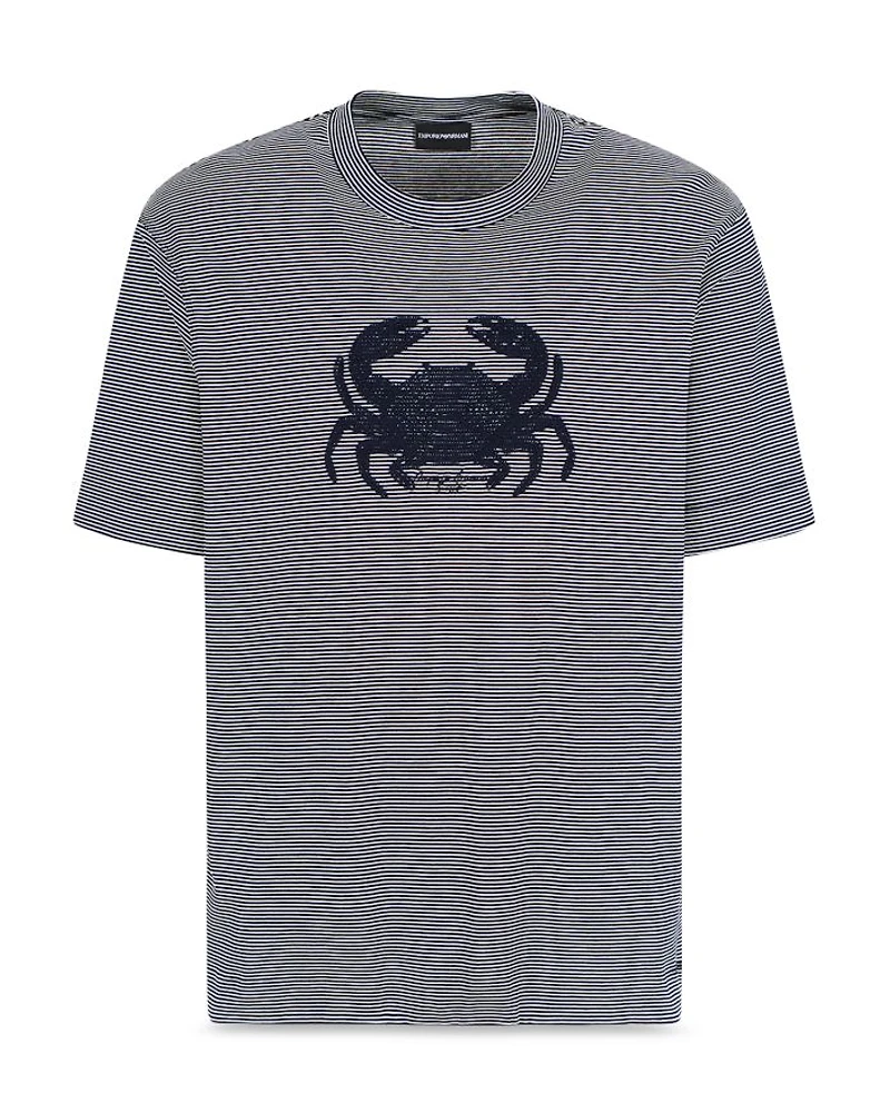 Embroidered Crab Tee