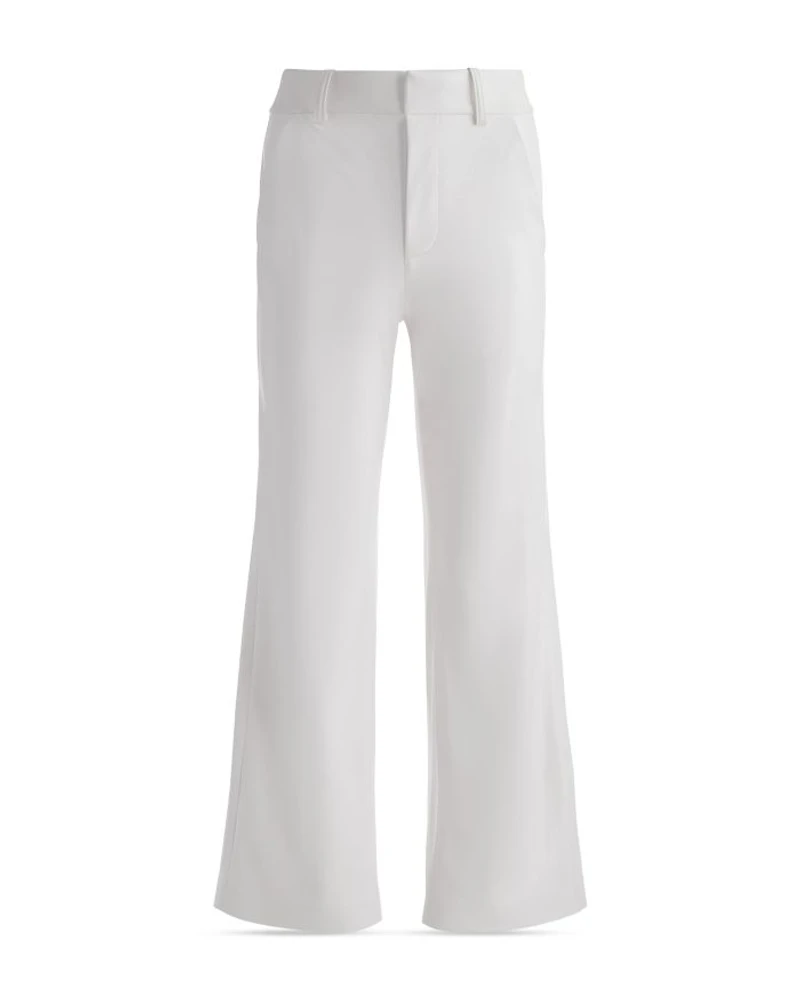 Alexander Faux Leather High Rise Slim Straight Ankle Trousers