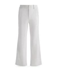 Alexander Faux Leather High Rise Slim Straight Ankle Trousers