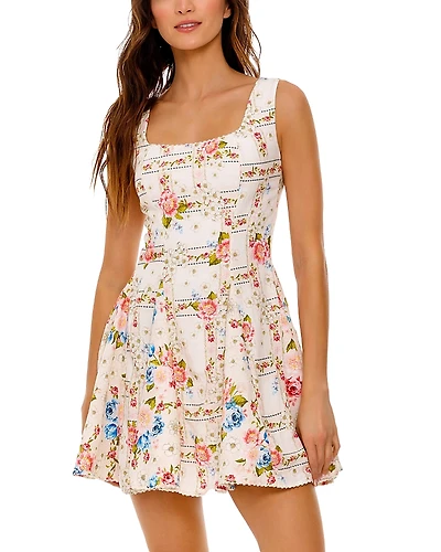 Agua Bendita Kristen Meraki Floral Mini Dress