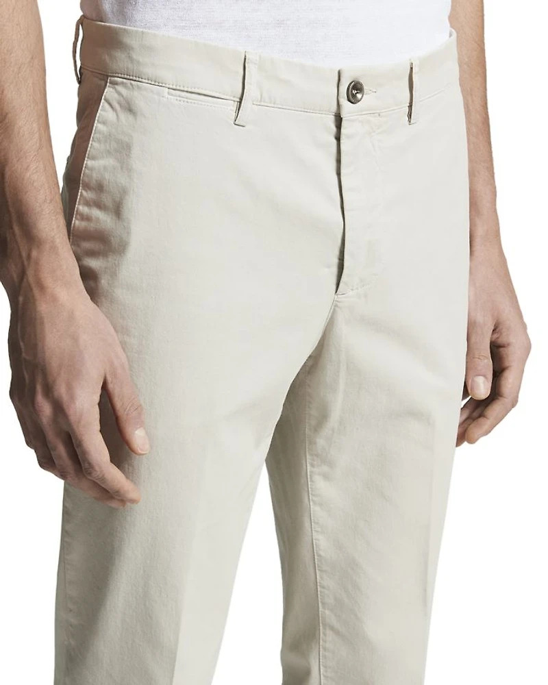 Garment Dyed Trousers Dunes Silver