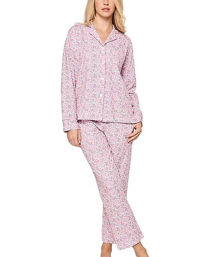 Petite Plume Fleurs de Rose Long Pajama Set