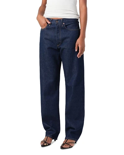 Kelly High Rise Straight Leg Jeans Rinse