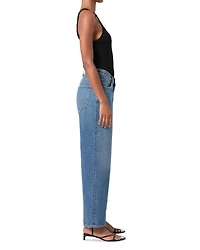 V-Waist Baggy Leg Jeans Cascade