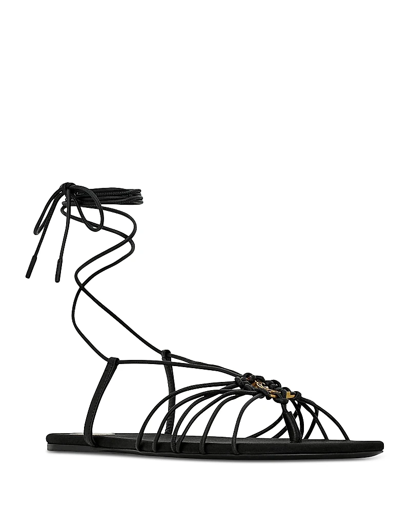 Saint Laurent Women's Babylone Logo-Embellished Sandals