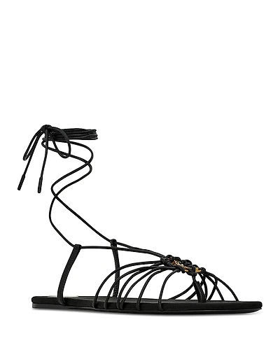 Saint Laurent Women's Babylone Logo-Embellished Sandals