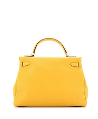 Kelly 32 Handbag Yellow Togo with Gold Hardware