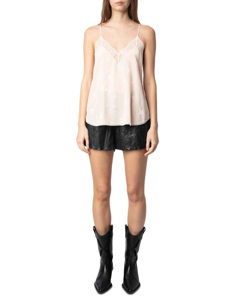Christy Silk Flash Heart Camisole