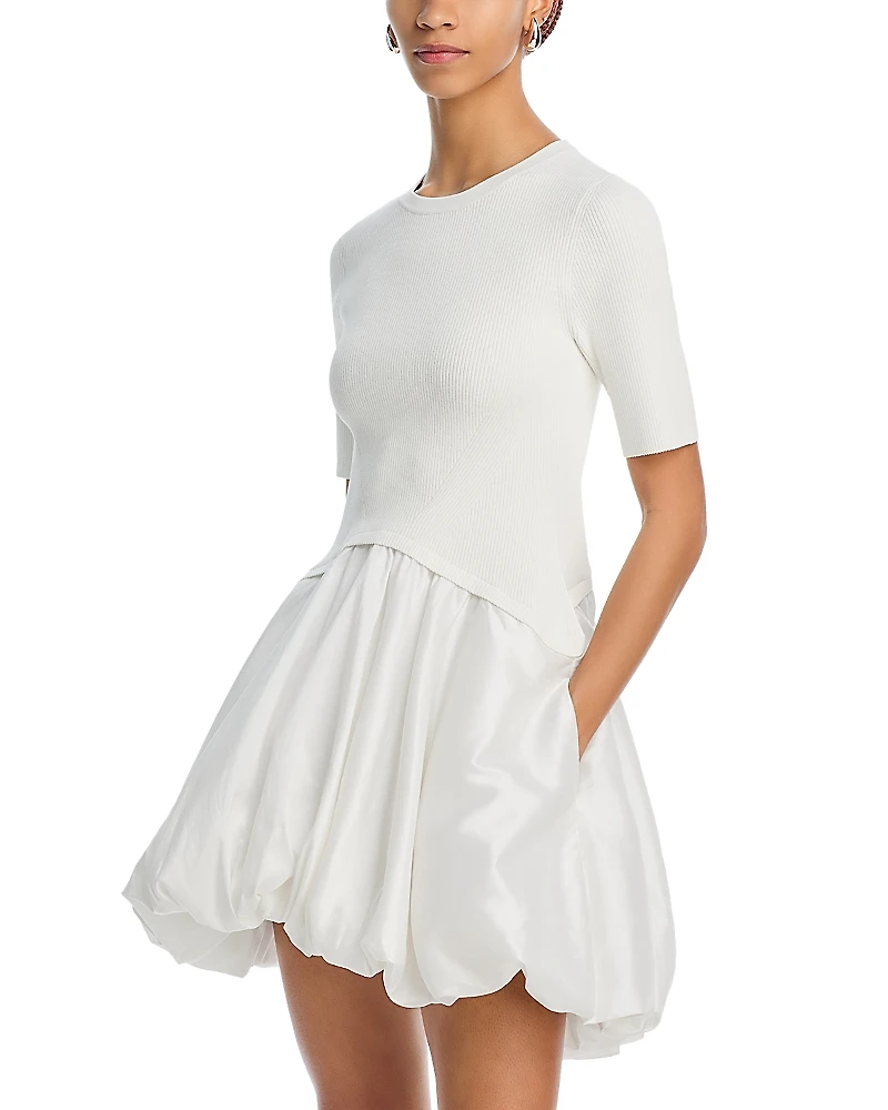 Simkhai Kenny Short Sleeved Bubble Mini Dress