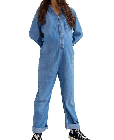 The Everyday Nursing Denim Jumpsuit