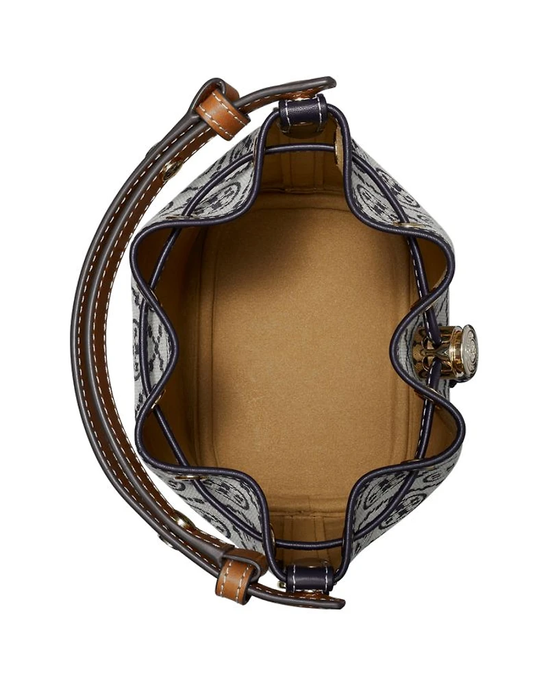 T Monogram Mini Bucket Bag