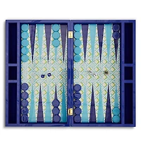 Jonathan Adler Basketweave Backgammon Set