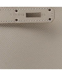 Pre-Owned Hermes Birkin 30 Handbag Light Epsom with Palladium Hardware