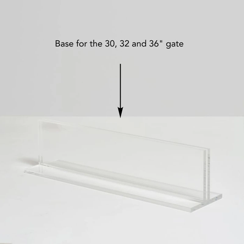 Low Clear Pet Gate Panel