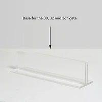 Low Clear Pet Gate Panel