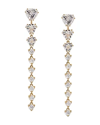 Nadri Luxor Front to Back Linear Earrings
