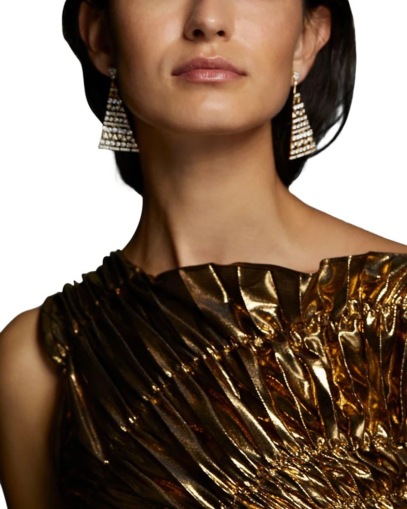 Luxor Triangle Drop Earrings