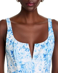 Celeste Floral Poplin Midi Dress