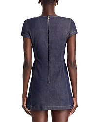 Brunella Sheen Denim Mini Dress