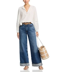 Lace Trim Blouse