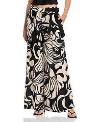 Tie Belt Baggy Pants