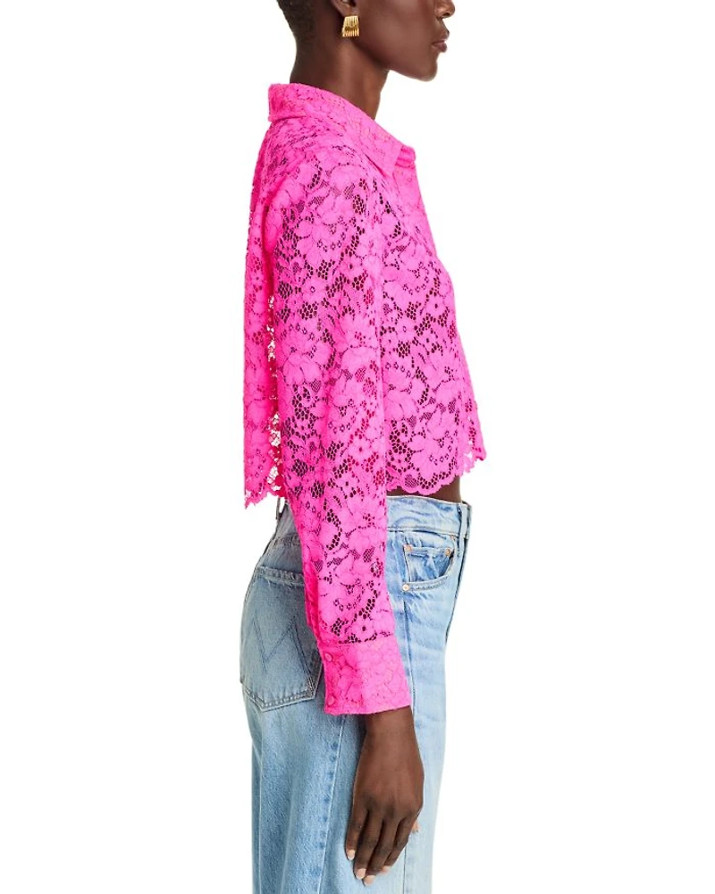 Akemi Cropped Button Front Top