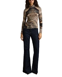 Naomi Snake Print Top